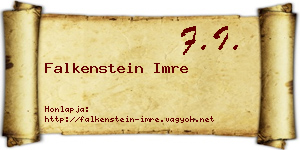 Falkenstein Imre névjegykártya